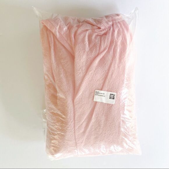 Simone Rocha x H&M Short Cloqué Mini Fit & Flare Dress Pink M - Picture 2 of 12